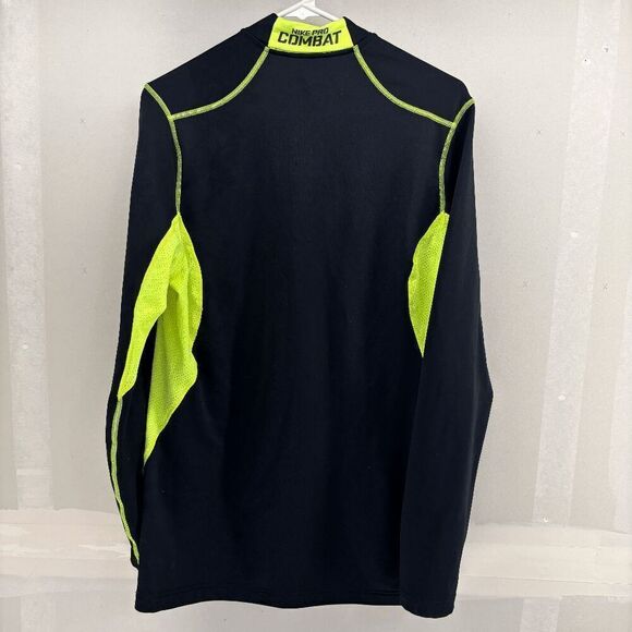 Nike Pro Combat Fitted Compression DriFit Mens Size Large Black 1/4 zip jacket - Picture 3 of 4